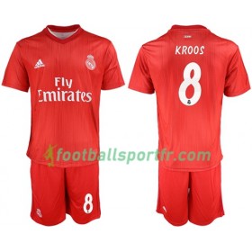 Tenue Real Madrid Kroos 8 Enfant Troisieme 2018-2019 Maillot de Foot